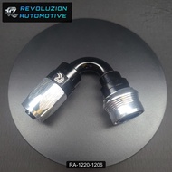 Revoluzion AN-6 120 Degree Snap-Lock Screw-On Hose End