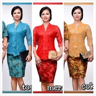 Baju setelan wanita 335 Outfit batik pakaian kantor formal kasual