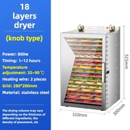 เครื่องทำผลไม้อบแห้ง18ชั้นเครื่องผลไม้อบแห้งความจุมากทางการค้าเครื่องเครื่องอบแห้งเนื้อขนมขบเคี้ยวเค