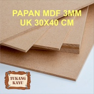 MDF BOARD Wood Thickness 3MM Size 30x40cm MDF BOARD