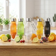 DC B (B120) H20 BPA FREE PLASTIC INFUSED WATER BOTTLE ORANGE SQUEEZER BOTTLE BOX PACKAGING