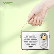 DOREEN Bluetooth Speaker, Retro High Volume Portable Speaker, Mini Song Player Player Classical Card