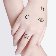 迷你刺青紋身貼紙 - 笑臉 小熊 愛心 手指刺青 組合 2 款