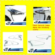 Sienta Head Tail Lamp Garnish Front and Rear Lamp Garnish Package