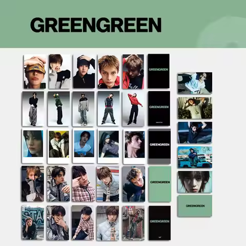 30PCS NEW KPOP REDRED boy band album GREENGREEN Martin James Juhoon POB,lucky draw,Polaroid photocar
