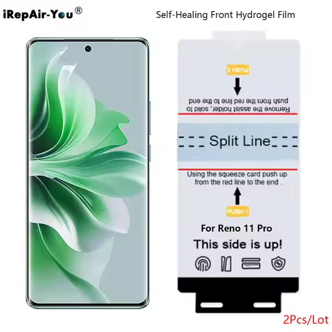 2Pcs HD Self-Healing Front Hydrogel Film For OPPO Realme 12 Pro Plus 12X GT Neo 6 GT 2 Pro Reno 12 P