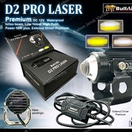 Lampu LED D2 Q2 BullAED Mini Shooting Light Putih Kuning Focus BullAes