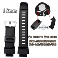 18mm Watch Strap for Casio Pro Trek Series PRG-260/270/550/250 PRW-3500/2500/5100 for Men Women Sprots Silicone Watch Bracelet