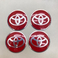 stiker cap rim epoxy cap rim TOYOTA 6.5cm