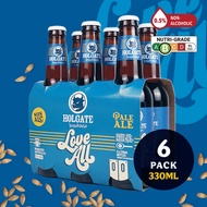 Holgate Love All Alcohol-Free Pale Ale - Pack of 6 x 330ml Bottles [Craft Beer]