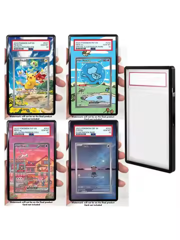 Acrylic Display Case for Mew Jigglypuff Qikachu Card Extended Art Collection Card Psa Display Rack S