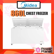 Midea 860L 2 Door 2 In 1 Chest Freezer MDRC955FZG01MY Fridge Refrigerator (White) Peti Sejuk Beku