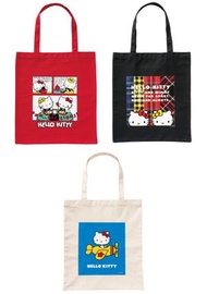 Happy賞 Hello Kitty 50週年 C賞 手提袋- 一套3款[平行進口]