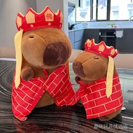 Doll plush toys卡皮巴拉唐僧水豚玩偶卡皮巴拉公仔豚鼠毛绒玩具女孩布娃娃