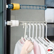 BS New Drying Rack Balcony Clothes Drying Rack Wall Mounted Clothes Drying Rack Bathroom Drying Rack