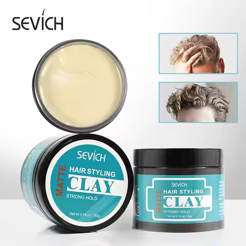 Sevich Hair Styling Wax Fashion Hairstyle Finished Natural Matte Fluffy Strong Hold Hair Pomade Prof