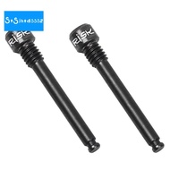 RISK 2Pcs Titanium Caliper Bolts Ultralight Bicycle Oil Disc Brake Pads Thread Pins for SHIMANO XT Hydraulic Disc Brake,Black