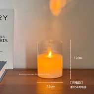 搖擺燈芯led電子蠟燭燈 創意模擬蠟燭小夜燈 臥室桌面裝飾氣氛燈