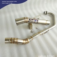 DS4/DAENG4 SUPER OPEN SPEC pipe tube type inlet 51mm 1set for Tmx125 Tmx155 Rusi tc125 155 Raider 15