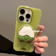 KVZUVUU | Ốp Lưng cho iPhone 17 iPhone 16 Pro Max iPhone 16 Pro - Thiết Kế Hình Cartoon Xanh Lá Nhẹ