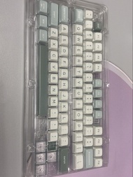 mda高度 RKR98拆機 鍵帽 空青配色 pbt材質