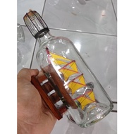 PINISI SHIP IN A BOTTLE IN THE BOTTLE PINISI SHIP MINIATURE BOTTLE SHIP UK M. L L L L