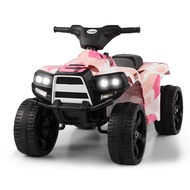 TOBBI Ride on ATV Four Wheeler for Kids 1-3, Electric 4 Wheeler ATV Quad Ride On Car Toy with LED He