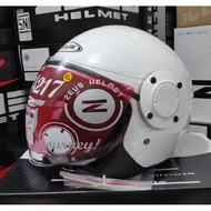 Zeus ZS217 Solid White - Zeus ZS 217 Double Visor Helmet