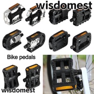 WISDOMEST 1 Pair E-bike Folding Pedals Aluminum Alloy Foot Pegs Anti-slip Scooter Parts