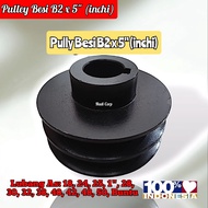 Cast iron pulley strip B2 x 5" / cast iron pully B2 x 5 inches