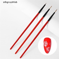 Set of 3 Nail Decoration Brushes 5 / 7 / 11mm