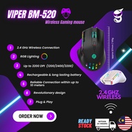 VIPER BM520 Wireless Rechargeable RGB Gaming Mouse