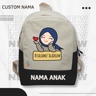 Muslim Girls' Backpack / Girls' School Backpack (FREE NAME)