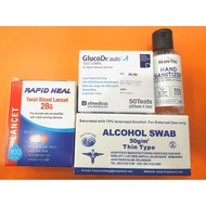 GlucoDr Auto Test strip 25sX2 FOC Lancet, alcohol swab and sanitizer