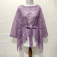 CARDIGAN BROKAT CROP OUTER BRUKAT CAPE KONDANGAN PESTA BAJU BROKLAT SERAGAM BRIDESMAID OUTFIT ATASAN