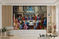 Wallpaper Custom 3D Gambar Yesus - Perjamuan- Kristen - Wallsticker