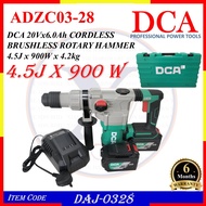 ADZC03-28 DCA 20Vx6.0Ah CORDLESS BRUSHLESS ROTARY HAMMER 4.5J x 900W x 4.2kg - DAJ-0328