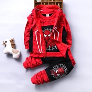 DC cloud Fashion Boys Clothing Sets Print Cartoon Jacket + T-Shirt + Pants Children Clothing 3 Pcs B