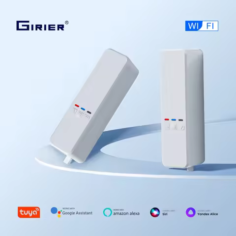 GIRIER Tuya Smart Curtain Motor WiFi RF433 Chain Roller Blinds Motor for Shade Shutter Work with Hey