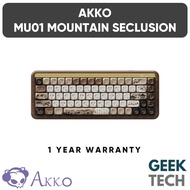 AKKO MU01 Mountain Seclusion 68-Key RGB Tri-mode 2.4G Bluetooth Hot-swappable Wooden Wireless Mechan