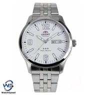 Orient SAB0B006WB Automatic Tri-Star White Analog Stainless Steel Men's Watch