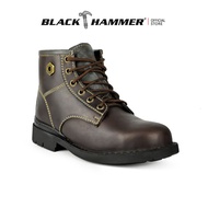 Black Hammer Men 4000 Series Mid Cut with Shoelace Safety Shoes BH4892