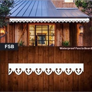 Waterproof Deco Ukiran Kayu Kerawang Kayu Fascia Board Papan Manis Rumah Papan Pemanis Kayu Ukiran K