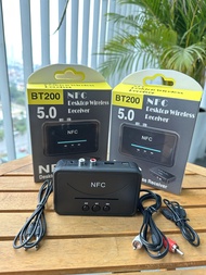 Thiết bị nhận Bluetooth không dây (5.0) BT200. Hộp Bluetooth Âm Thanh Không Dây BT200 NFC V5.0