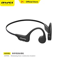 Awei IPX8หูฟังบลูทูธผ่านกระดูกหูฟังกันน้ำรองรับการว่ายน้ำ True Wireless ระบบชาร์จแม่เหล็กหูฟังสำหรับ