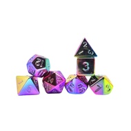 7 cái/bộ mới mạ vàng D&D COC D4 D6 D8 D10 D% D12 D20 Trò chơi máy tính để bàn DND RPG Polygon Dice S