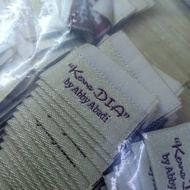 LABEL WOVEN SULAM SEMURAH 20SEN 20 SEN 20 SEN // MOQ RENDAH // FREE DESIGN