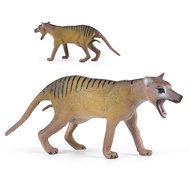 extinct animal Thylacine Tasmanian Tiger simulation model kids science education toy solid ornament 