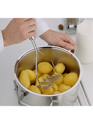 1個不鏽鋼馬鈴薯泥壓製器,家庭用途,適用於磨碎紅薯寶寶食品