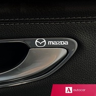 [Wholesale] For Mazda Logo 3D Silver Metal Labels Plated Decorative Stickers for 2 3 5 6 8 CX30 CX3 CX5 CX8 CX9 BT50 CX8 RX5 RX7 RX8 323 Accessories